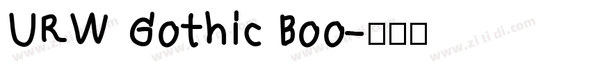 URW Gothic Boo字体转换